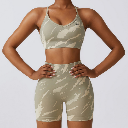 Camo short set